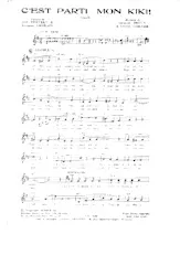 descargar la partitura para acordeón C'est parti mon kiki (Valse Chantée) en formato PDF