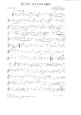 télécharger la partition d'accordéon Echo Savoyard (Valse) au format PDF