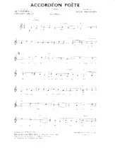 descargar la partitura para acordeón Accordéon Poète (Valse) en formato PDF