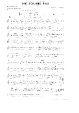 télécharger la partition d'accordéon Ne Souris pas (Slow Rock) au format PDF
