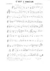 télécharger la partition d'accordéon C'est l'Amour (Valse) au format PDF