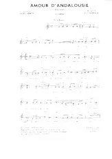 télécharger la partition d'accordéon Amour d'Andalousie (Boléro) au format PDF