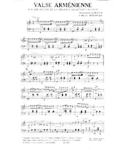 télécharger la partition d'accordéon Valse Arménienne (Sur les motifs de la chanson de Lucien Lagarde) au format PDF