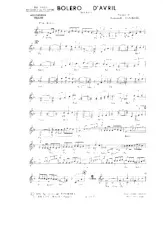 scarica la spartito per fisarmonica Boléro d'Avril in formato PDF