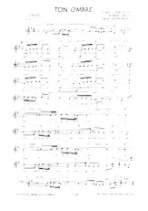 descargar la partitura para acordeón Ton ombre (Tango) en formato PDF