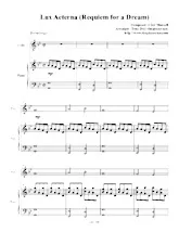 télécharger la partition d'accordéon Requiem for a dream (Lux Aeterna) (Violon + Piano) au format PDF
