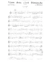 descargar la partitura para acordeón Viens donc c'est Dimanche (Valse) en formato PDF