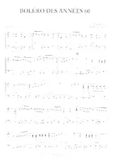 scarica la spartito per fisarmonica Boléro des années 60 in formato PDF