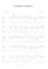 scarica la spartito per fisarmonica Samba vidéo in formato PDF
