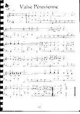 télécharger la partition d'accordéon Valse Péruvienne au format PDF