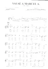 scarica la spartito per fisarmonica Valse à Marcel A in formato PDF