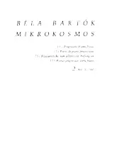 télécharger la partition d'accordéon Mikrokosmos Pièces Progressives pour Piano (Volume 2) (Méthode) au format PDF