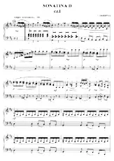 descargar la partitura para acordeón Sonatina D (cz I) en formato PDF