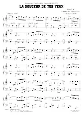 descargar la partitura para acordeón La douceur de tes yeux (Boléro) en formato PDF