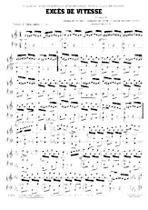 download the accordion score Excès de vitesse in PDF format