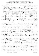 download the accordion score Tant que l'on se dira je t'aime (Boléro) in PDF format