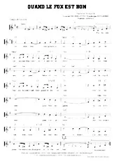 download the accordion score Quand le fox est bon in PDF format