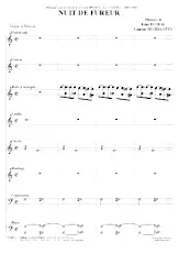 télécharger la partition d'accordéon Nuit de fureur (Orchestration Complète) au format PDF