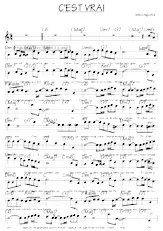 download the accordion score C'est vrai (Relevé) in PDF format