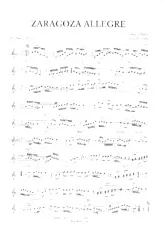 descargar la partitura para acordeón Zaragoza Allegre (Paso Doble) en formato PDF