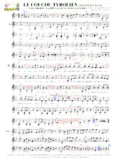 descargar la partitura para acordeón Le coucou Tyrolien (Tiroler Kuckuck) en formato PDF