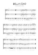 descargar la partitura para acordeón Bella Ciao en formato PDF