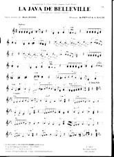 scarica la spartito per fisarmonica La java de Belleville in formato PDF