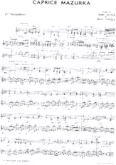 descargar la partitura para acordeón Caprice mazurka (2ème Accordéon) en formato PDF