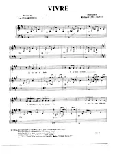 descargar la partitura para acordeón Vivre (Notre dame de Paris) en formato PDF