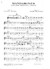 scarica la spartito per fisarmonica Mandarines (Fox Trot Espagnol Chanté) in formato PDF