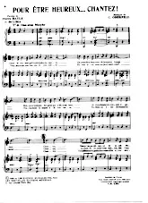 télécharger la partition d'accordéon Pour être heureux chantez (Chant : Mistinguett) (One Step Marche) au format PDF