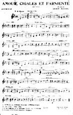scarica la spartito per fisarmonica Amour cigales et farniente (Boléro) in formato PDF