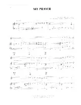 télécharger la partition d'accordéon My prayer (Adaptation : Jimmy Kennedy) (Chant : The Platters) au format PDF