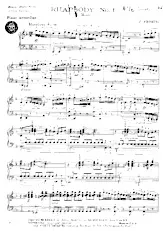 télécharger la partition d'accordéon Rhapsodie n°1  au format PDF