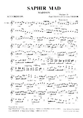 download the accordion score Saphir Mad in PDF format