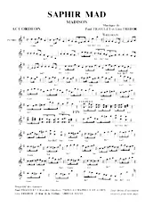 descargar la partitura para acordeón Saphir Mad en formato PDF