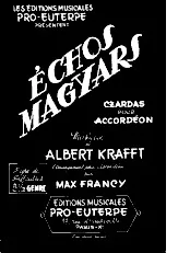 télécharger la partition d'accordéon Echos Magyars (Czardas) au format PDF