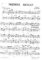 download the accordion score Premier Menuet in PDF format