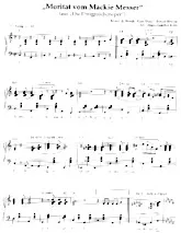télécharger la partition d'accordéon Moritat vom Mackie Messer (La complainte de Mackie) au format PDF