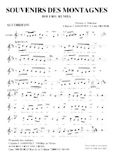 download the accordion score Souvenirs des montagnes (Boléro Rumba) in PDF format