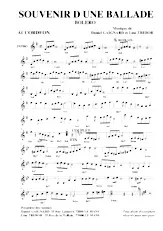 scarica la spartito per fisarmonica Souvenir d'une ballade (Boléro) in formato PDF