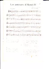 scarica la spartito per fisarmonica Les Amours d'Henri IV in formato PDF