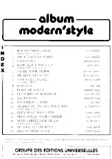télécharger la partition d'accordéon Album : Modern'style (18 Titres) au format PDF