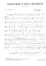 télécharger la partition d'accordéon Souvenir d'une chanson (Fox Trot) au format PDF