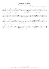télécharger la partition d'accordéon Chanson d'amour (The Ra Da Da Da Da Song) au format PDF