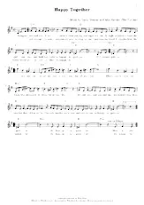 télécharger la partition d'accordéon Happy together au format PDF