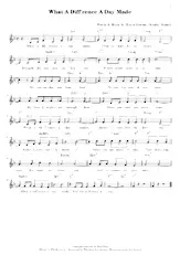 download the accordion score What a diff'rence a day made (Relevé) in PDF format