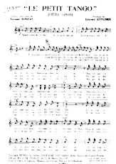 scarica la spartito per fisarmonica Le petit tango (Little tango) in formato PDF