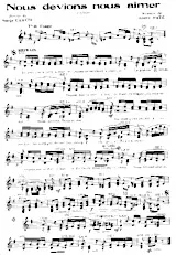 download the accordion score Nous devions nous aimer (Tango) in PDF format