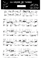 descargar la partitura para acordeón La leçon de tango en formato PDF